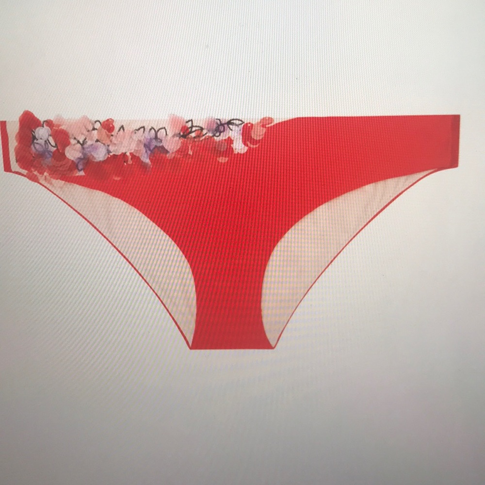 Brand new La Perla red bikini brief with sequins